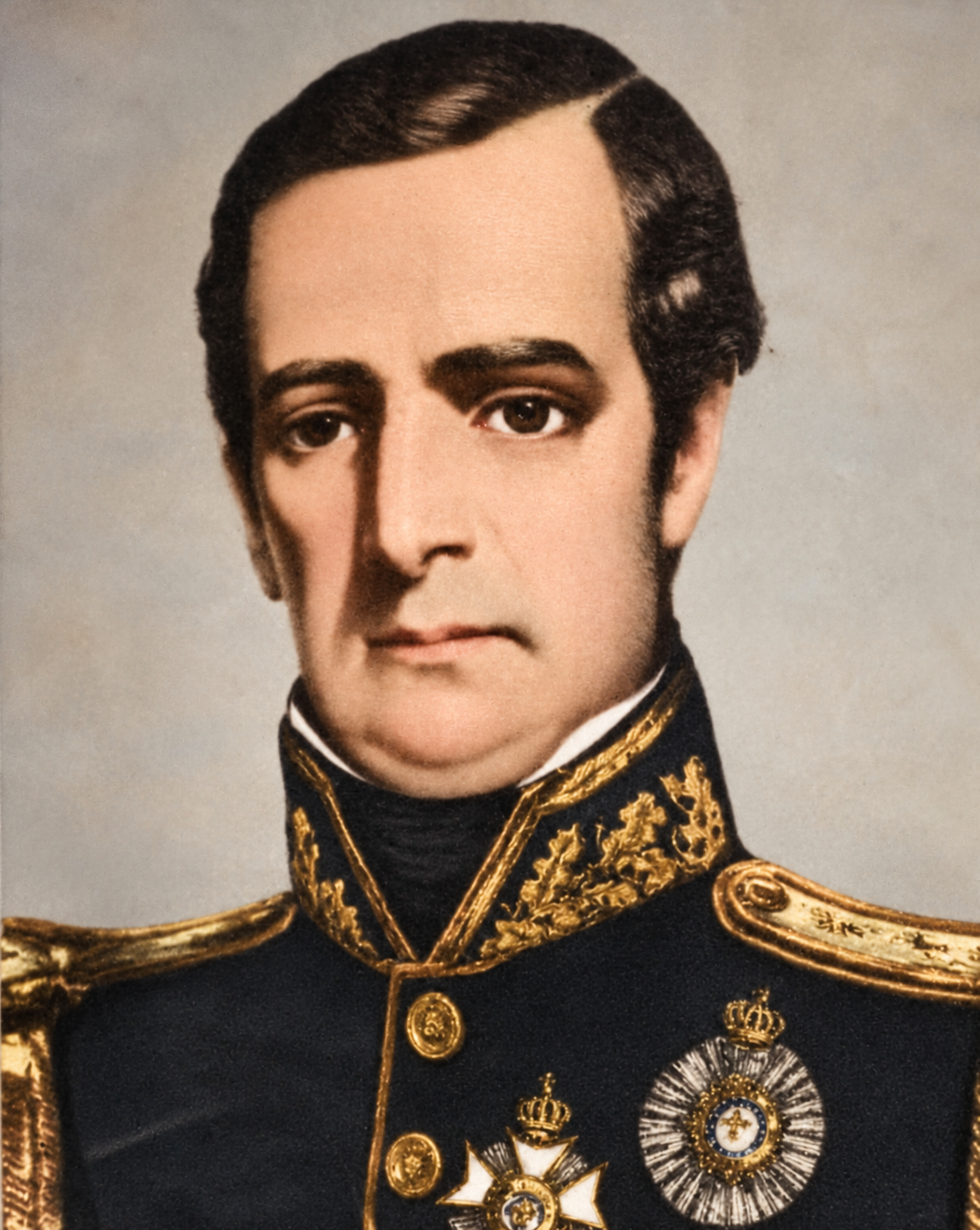 Retrato de Francisco de Lima e Silva por volta de 1850