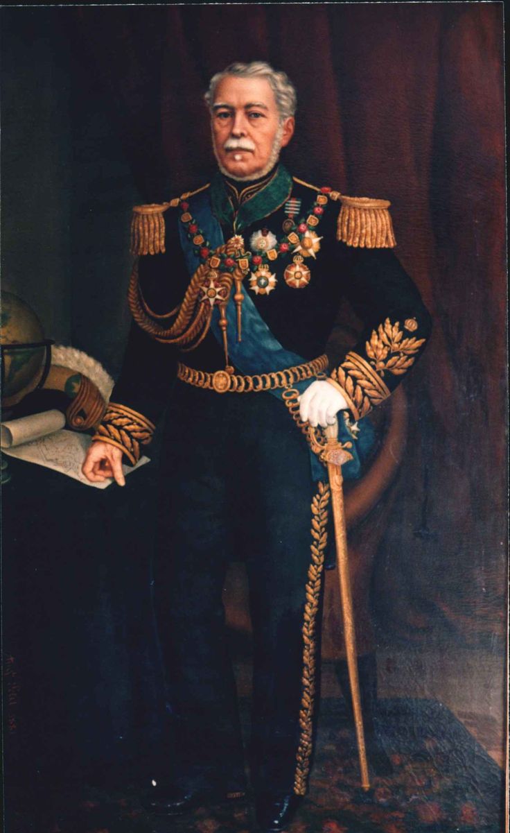 Retrato de corpo inteiro de Caxias em uniforme, identificado como de 1875