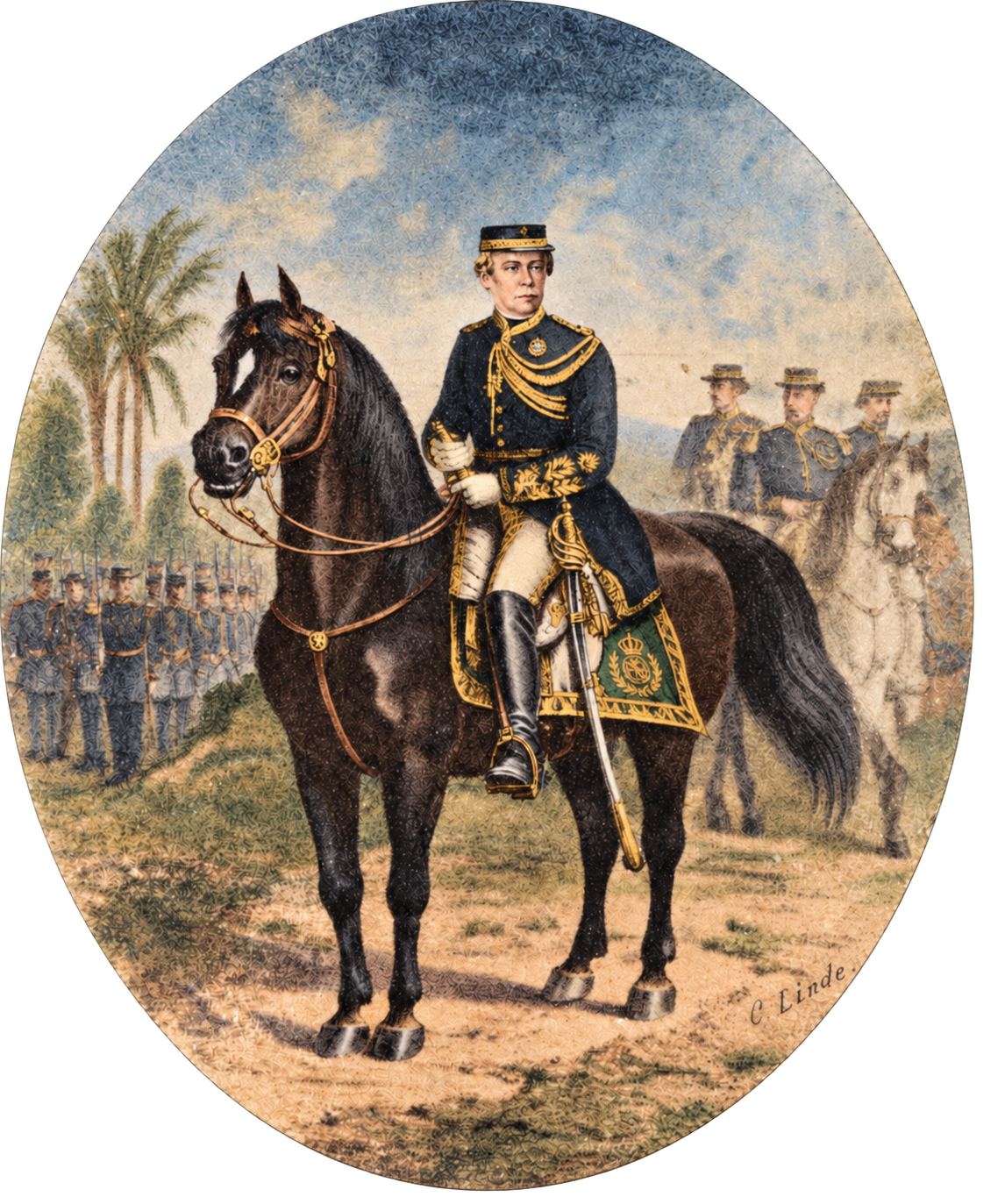 O marquês de Caxias no Paraguai por volta de 1866