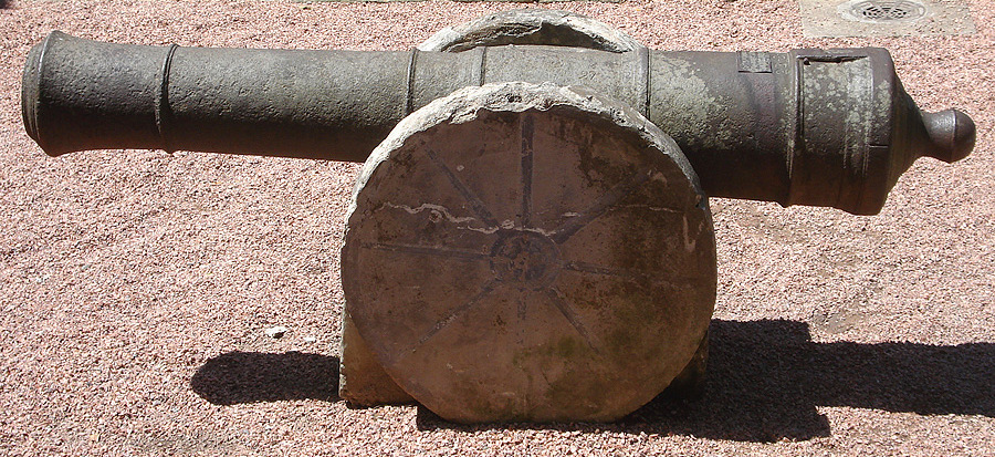 Peça de artilharia preservada no Museu Júlio de Castilhos