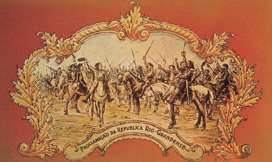 Imagem comemorativa da República Farroupilha, de Antônio Parreiras
