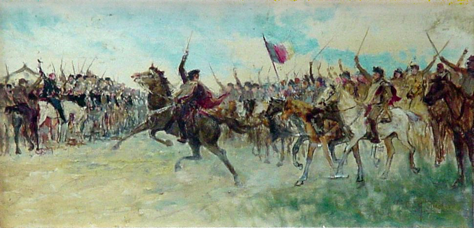 Proclamação da República de Piratini, pintura de Antônio Parreiras de 1915